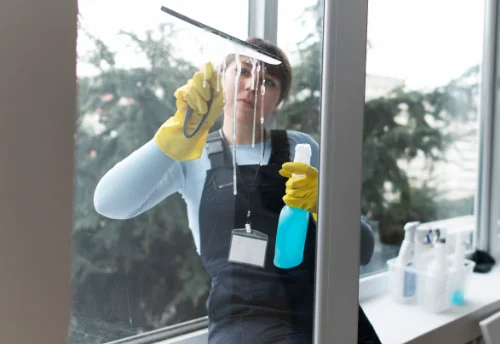 Nettoyage de vitres intérieures et extérieures à Saint-Denis-de-l'Hôtel